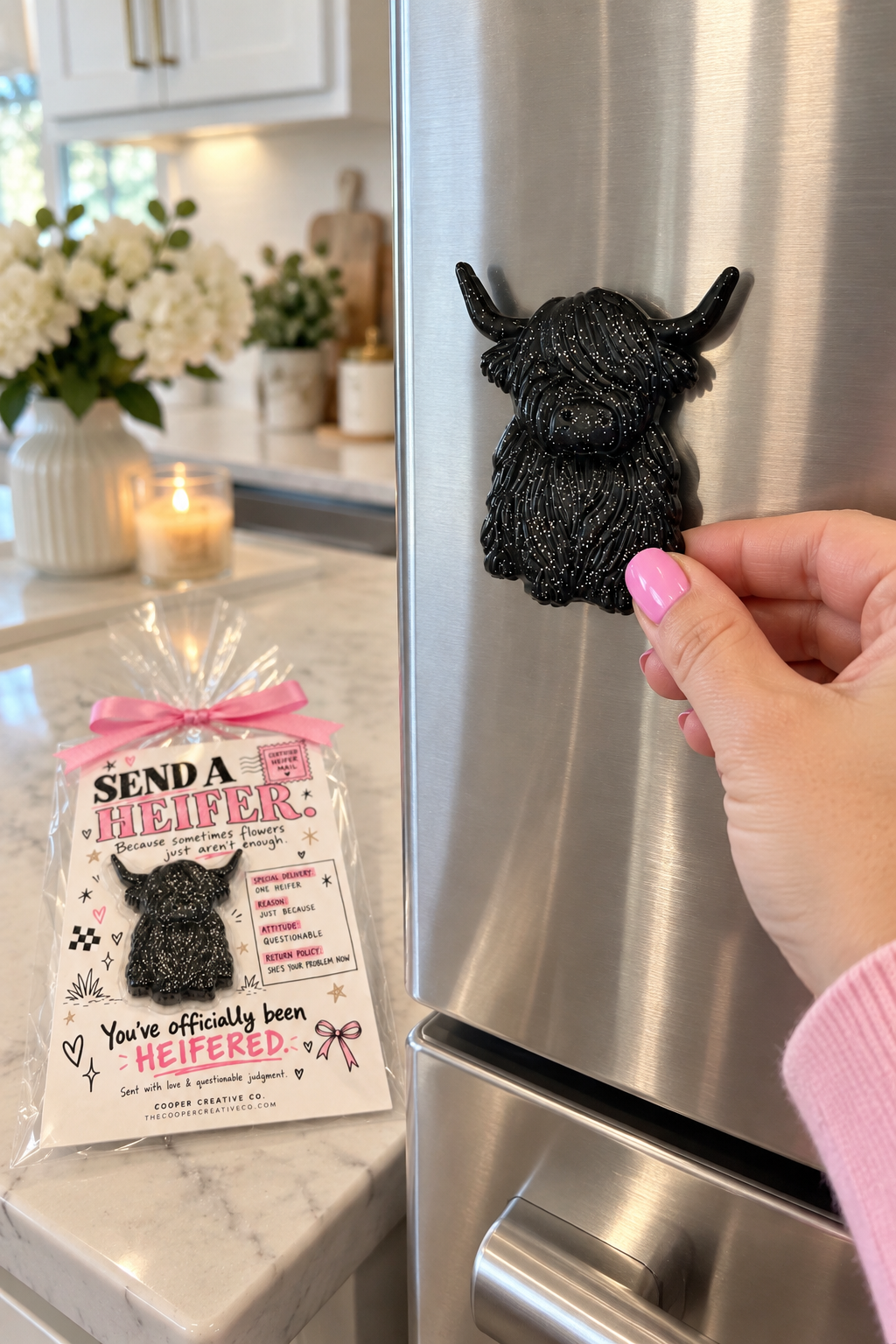 Send A Heifer™ – Funny Resin Highland Cow Gift