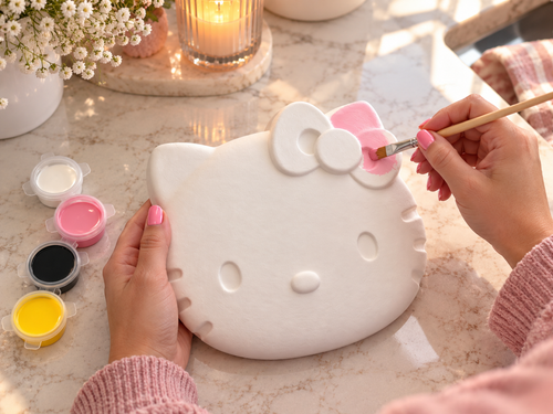 Large paint-your-own plaster craft with paints and brush